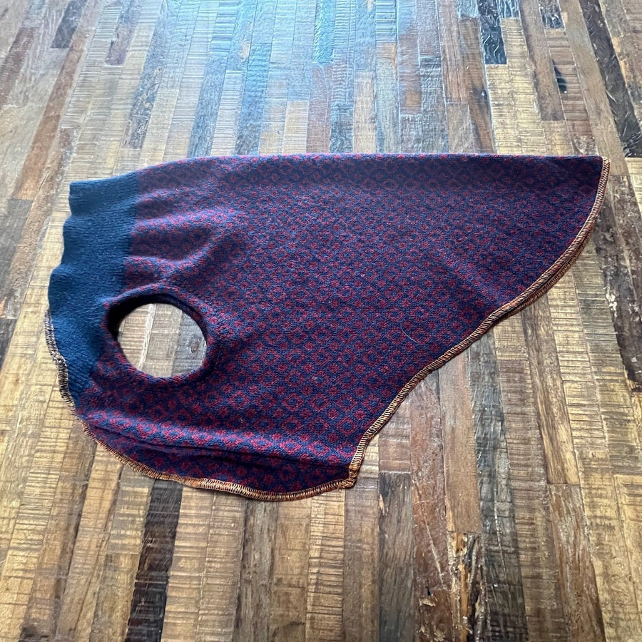 Hand Made Warm Dog Coat - Dog Shirt - FITS 25 - 40 Pound Dogs- Canine Cardigans- Upcycled Handmade