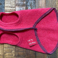 PINK Cashmere Dog Sweater, Little Dog Coat, FITS 1 Pound - Canine Cardigans
