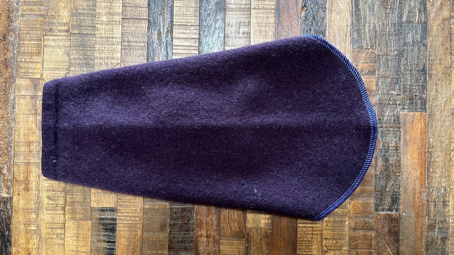 Hand Made Purple CASHMERE Dog Sweater - Fits 4-6 Pounds LONG - Tiny Dog Clothes - Small Dog Jumper - Canine Cardigans