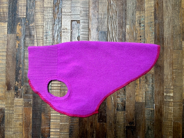 Beautiful Handmade Dog Sweater - Wool Dog Coat - FITS 6 - 10 Pounds - REPURPOSED - Upcycled - Canine Cardigans