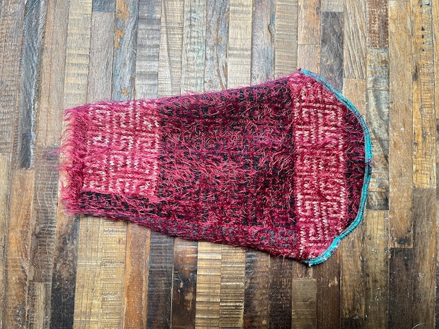 Beautiful Handmade Dog Sweater - Wool Dog Coat - FITS 6 - 10 Pounds - REPURPOSED - Upcycled - Canine Cardigans