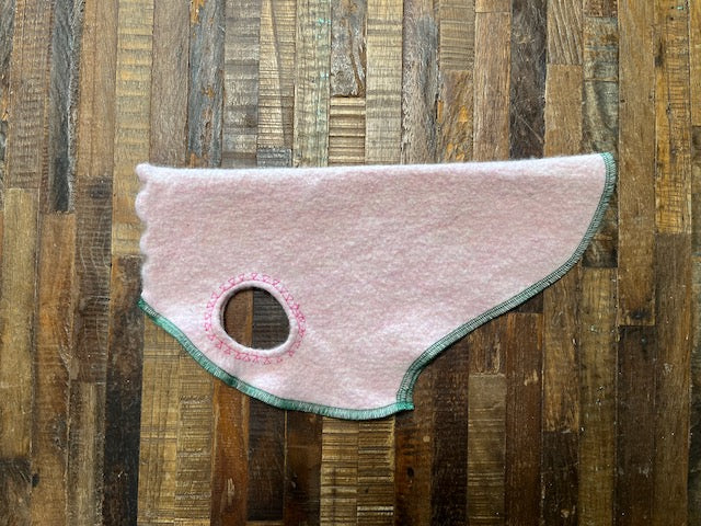 Hand Made Repurposed Dog Shirt Sweater - Small Dog Clothes - FITS 4-6 Pounds - Canine Cardigans