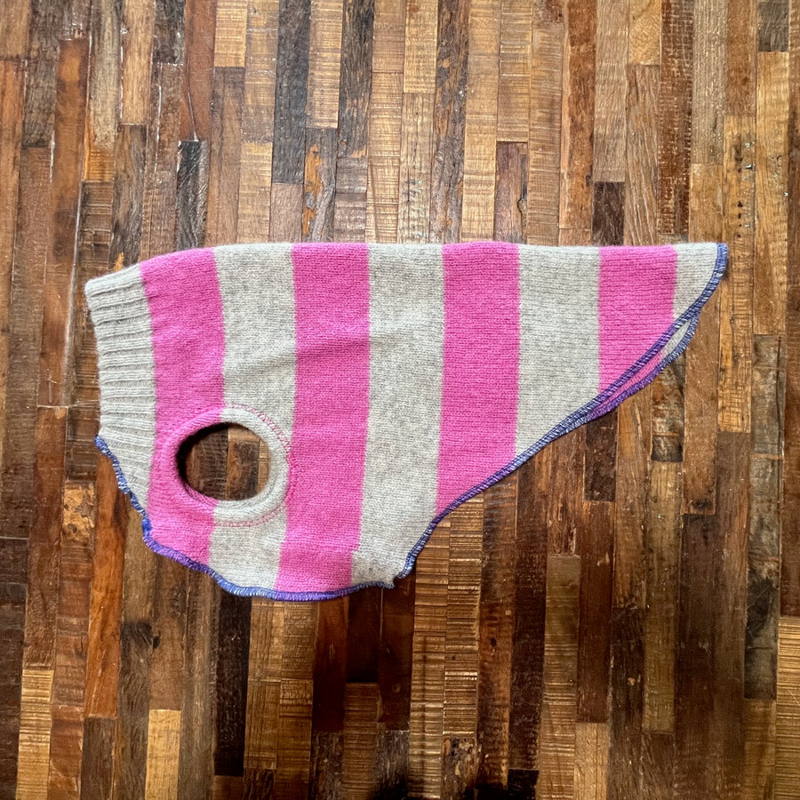 Wool Dog Sweater - Warm Dog Coat - Canine Cardigans - FITS 25-40 Pounds - Repuposed - Upcycled