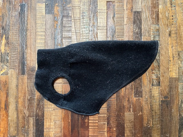 Handmade Merino Wool Dog Sweater, Canine Cardigans, FITS 8 - 13 Pounds Repurposed Dog Clothes