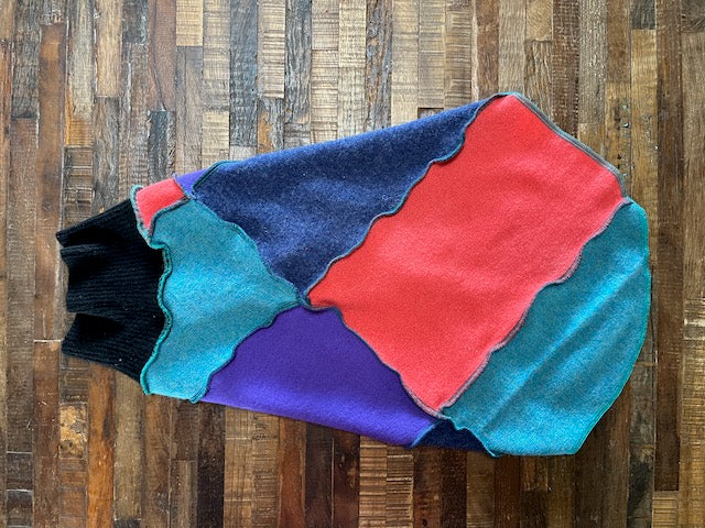 Soft Cashmere Dog Sweater - Warm Dog Coat - Canine Cardigans - FITS 35 - 55 Pounds - Repuposed - Upcycled