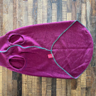 Purple Hand Made Dog Sweater - Warm Dog Coat - Canine Cardigans -  FITS 25-40 Pounds - Repuposed - Upcycled
