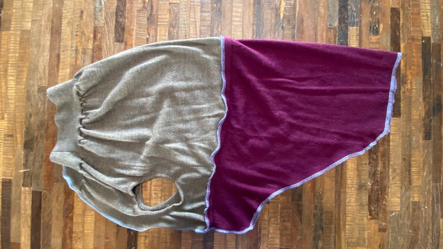 FITS 125-150 Pound Dog - Burgundy Merino Wool Dog Sweater For Dog - Big Dog Coat - Canine Cardigans