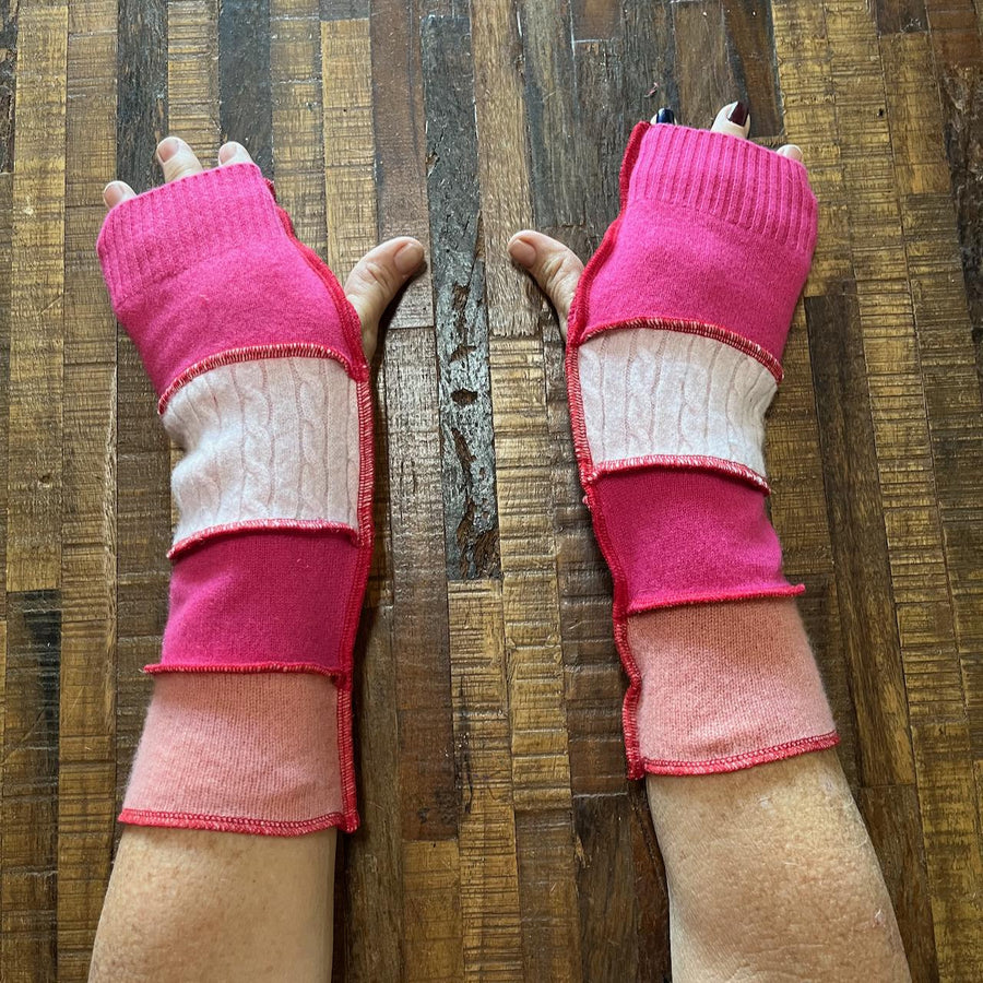 Hand Made Arm Warmers - Writing Gloves - Peasant Mittens - Boho Gloves