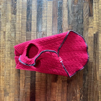 Genuine Handmade Dog Sweater - Repurposed Fancy Dog Coat - FITS 6-10 Pounds LONG - Canine Cardigans