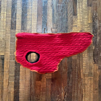 Small Dog Sweater , Upcycled Dog Clothes,  FITS 6-10 Pounds Long, Canine Cardigans