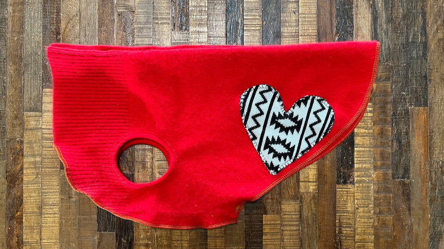 Warm Handmade Cashmere Dog Sweater, Canine Cardigans, FITS 15 - 25 Pounds Repurposed Dog Clothes