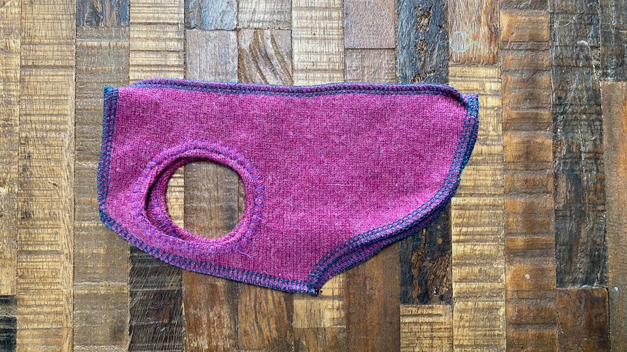 Handmade Tiny Dog Shirt - Little Dog Sweater - Fits 1 pound or LESS -  Canine Cardigans