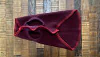 Hand Made Burgundy Warm Wool Dog Coat - Little Dog Shirt - FITS 1-3 Pounds - Canine Cardigans