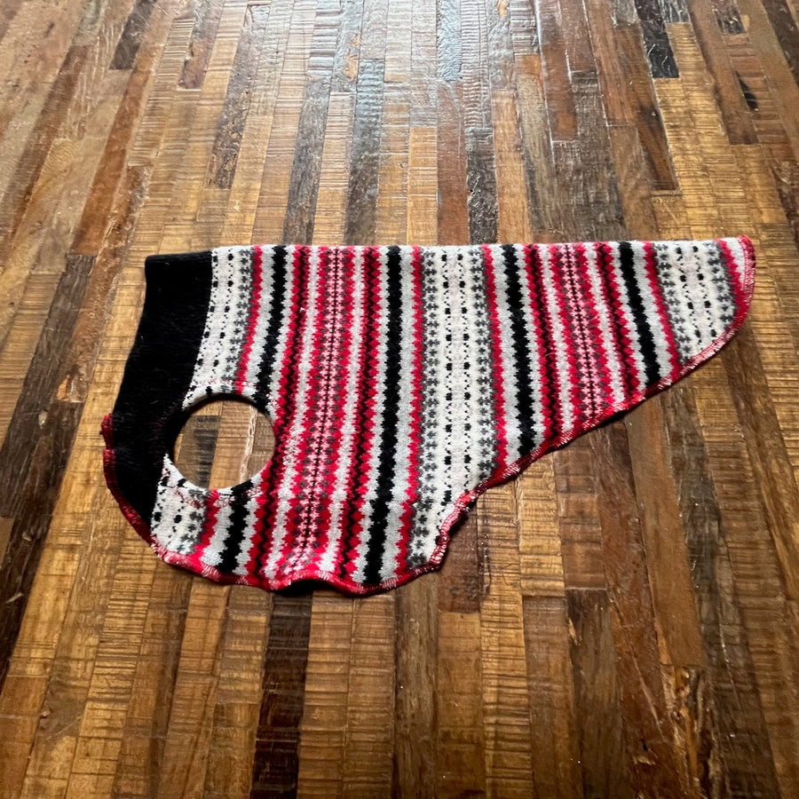 Fancy Handmade Dog Sweater - Warm Dog Coat  - FITS 12 - 18 Pounds LONG - Canine Cardigans