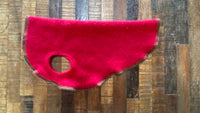 FITS 2-5 Pounds - Tiny Puppy RED Cashmere  Dog Coat - Little Dog Shirt - Canine Cardigans