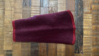 Hand Made Tiny Burgundy Dog Shirt - Little Dog Sweater - Fits LESS than 1 pound -  Canine Cardigans