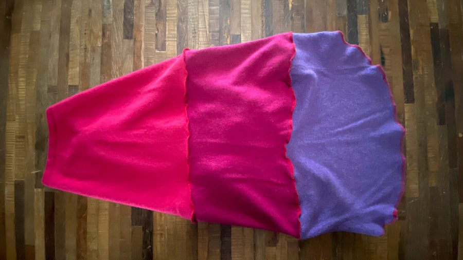 FITS 100-125 Pound Dog Great Dane - Hand Made Pink and Purple XL Wool Dog Sweater -   Dog Coat - Canine Cardigans