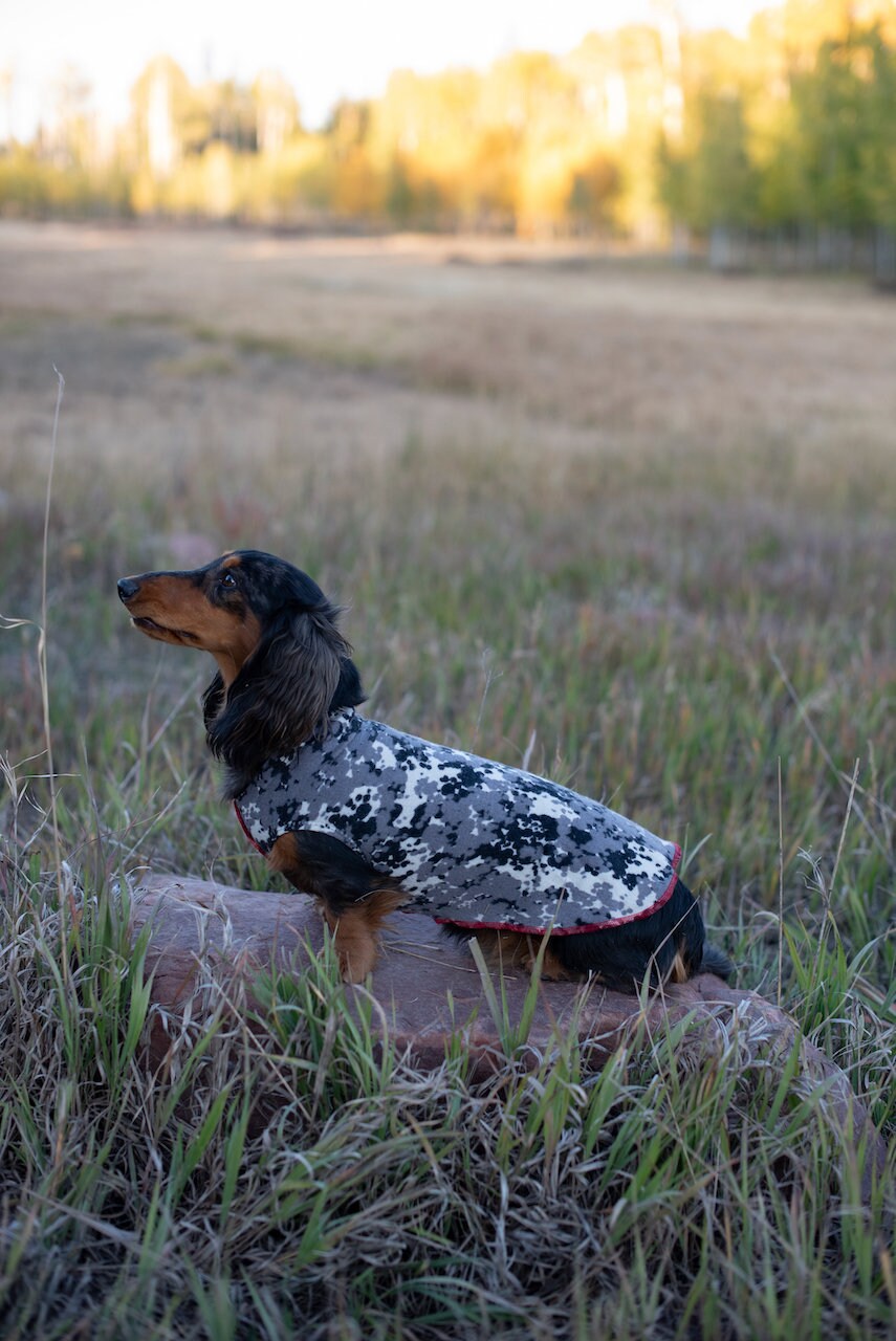 FITS 2-5 Pounds - Tiny Puppy RED Cashmere  Dog Coat - Little Dog Shirt - Canine Cardigans
