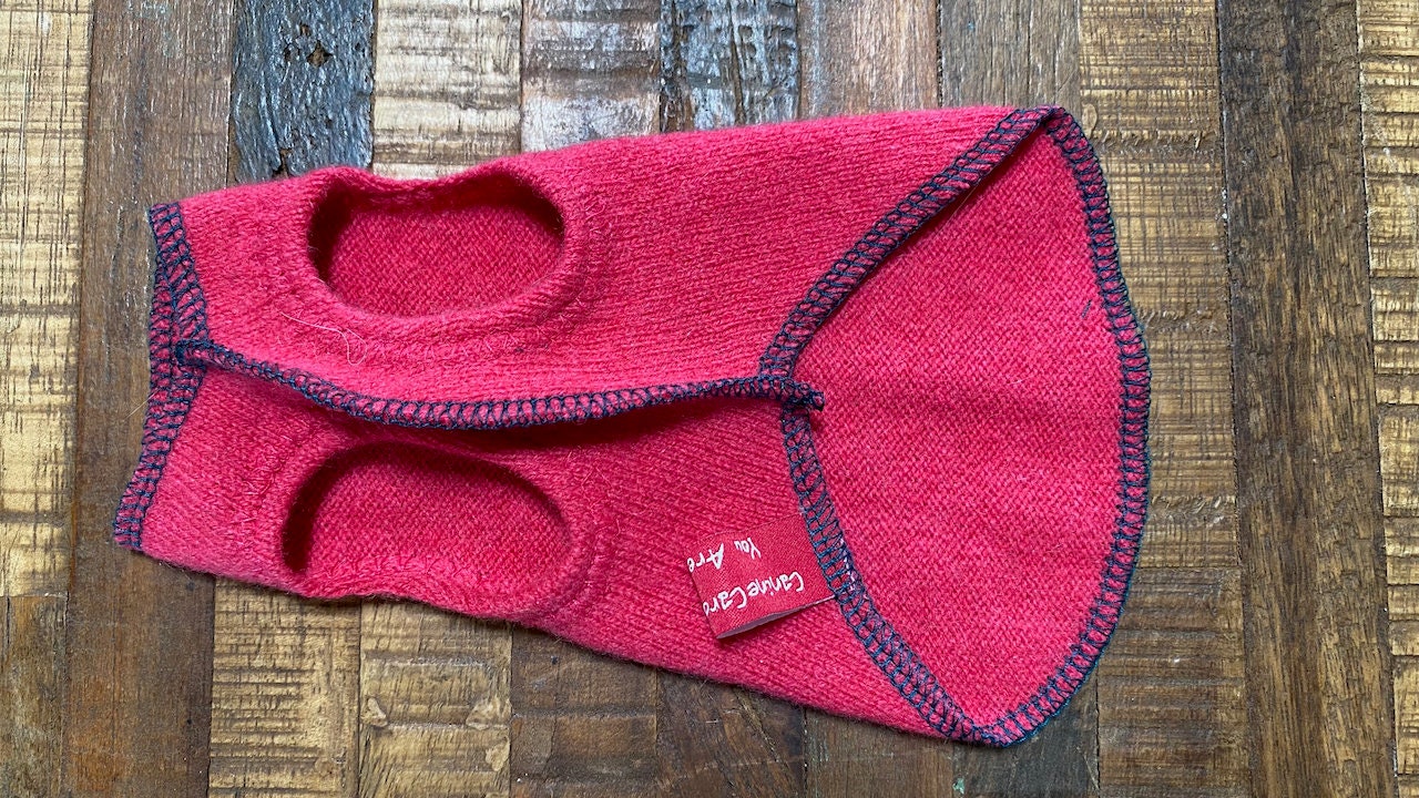 PINK Cashmere Dog Sweater, Little Dog Coat, FITS 1 Pound - Canine Cardigans