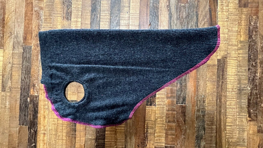 Warm Handmade Dog Sweater, Canine Cardigans, FITS 15-25 Pounds Repurposed Dog Clothes