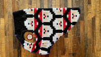 Warm BULL Dog Santa Sweater - Frenchie Clothes - Wool Dog Coat - FITS 12-18 Pounds - Canine Cardigans