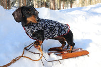 Handmade Dog Sweater - Warm Dog Coat - FITS 2 - 5  Pounds - Canine Cardigans