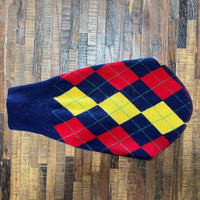 Warm Handmade Wool Dog Sweater, Canine Cardigans, FITS 15 - 25 Pounds LONG Repurposed Dog Clothes