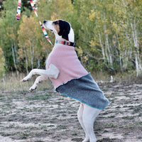 FITS 60-70 Pound Dog Soft Repurposed Cashmere Dog Sweater For Dog - Big Dog Coat  - Canine Cardigans