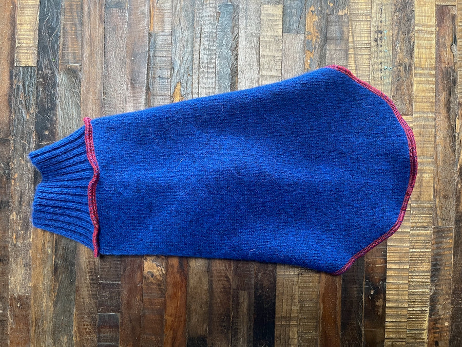 Handmade Wool Dog Sweater - Winter Dog Shirt - FITS 12-18 Pounds Long - Canine Cardigans