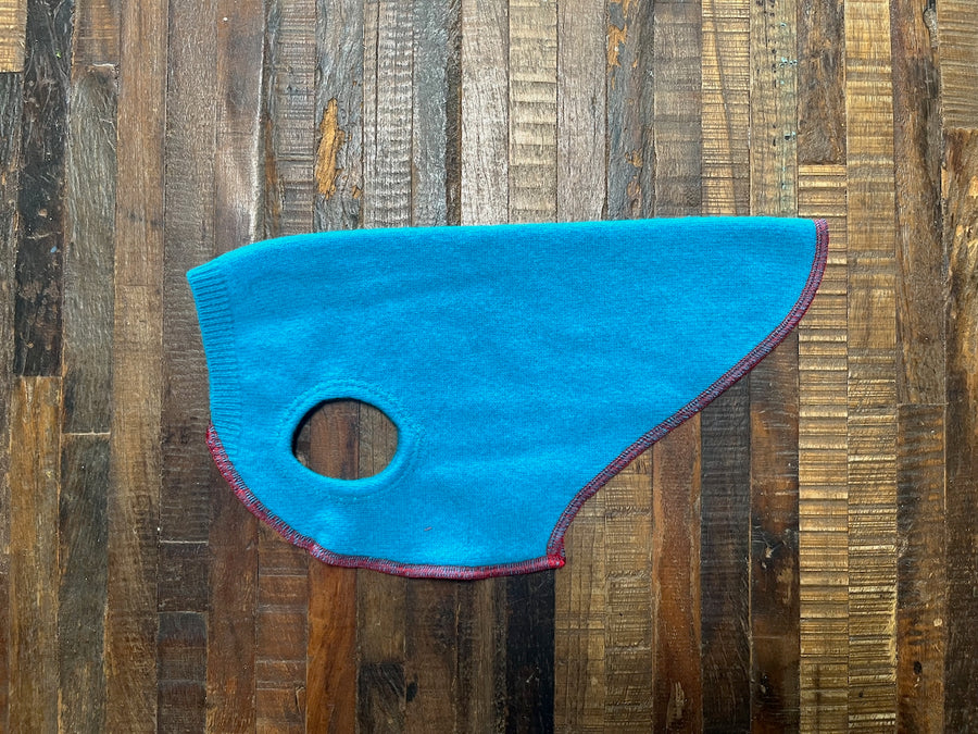 Hand Made Repurposed Dog Shirt Sweater - Small Dog Clothes - FITS 6 - 10 Pounds  - Canine Cardigans