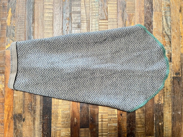 Merino Wool  Dog Sweater, Fancy Dog Coat, Dog Jacket,  FITS 8-13 Pounds LONG -  Repurposed Petwear - Canine Cardigans