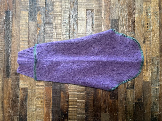 FITS 4 - 6 Pounds LONG - Hand Made from Repurposed Sweater Dog Shirt - Little Dog Sweater  - Canine Cardigans