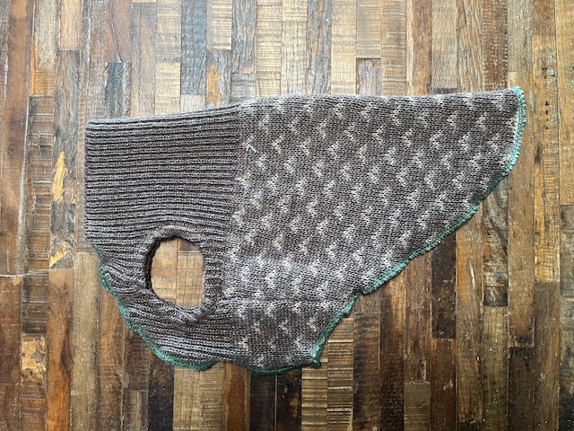 Dog Sweater, Wool Dog Shirt, Canine Cardigans, FITS 15 - 25 Pounds, Repurposed Dog Clothes