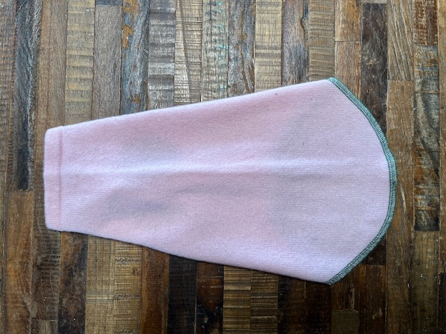 Handmade Cashmere Pink  Dog Sweater - FITS 6 - 10 Pounds - Soft Dog Coat - Canine Cardigans