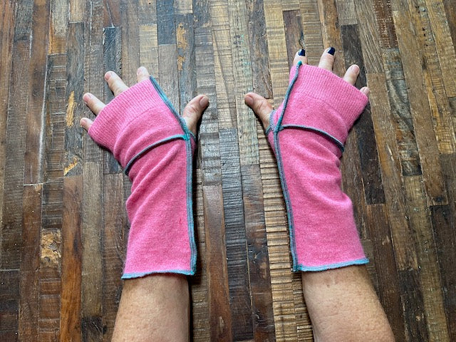 Hand Made Arm Warmers - Writing Gloves - Peasant Mittens - Boho Gloves