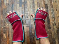 Hand Made Arm Warmers - Writing Gloves - Peasant Mittens - Boho Gloves