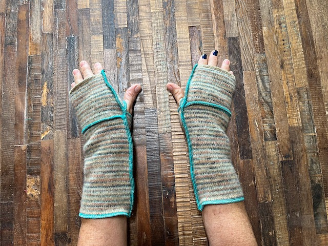 Handmade Arm Warmers - Writing Gloves - Peasant Mittens - Boho Gloves