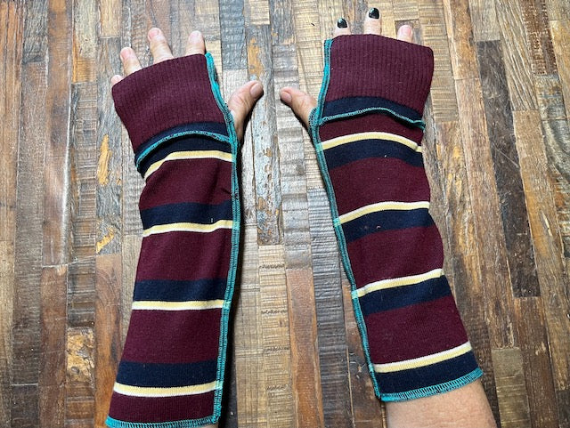 Handmade Arm Warmers - Writing Gloves - Peasant Mittens - Boho Gloves