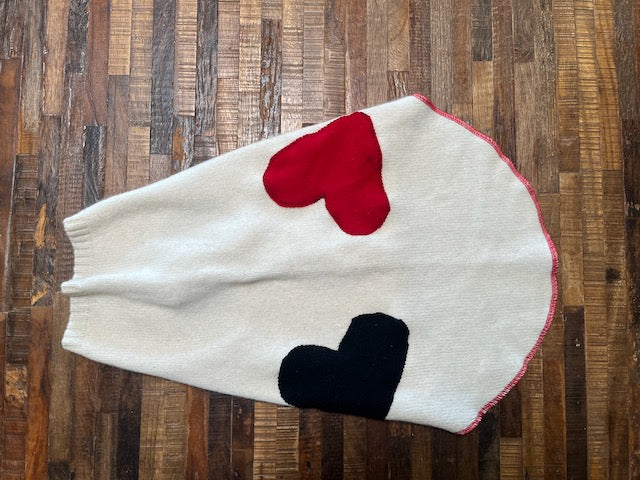 Cashmere Dog Sweater, Fancy Dog Coat, Dog Jacket,  FITS 35-55 Pounds -  Repurposed Petwear - Canine Cardigans