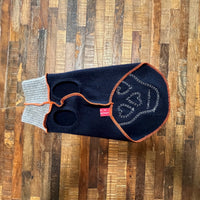 Hand Made Dog Sweater - Fits 6-10 Pounds - Skull Day of the Dead- Tiny Dog Clothes  - Canine Cardigans