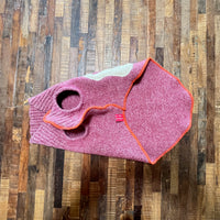 FITS 15-25 Pound LONG Dog, Cashmere Dog Sweater, Skull Day of the Dead,  Upcycled Dog Clothes, Canine Cardigans