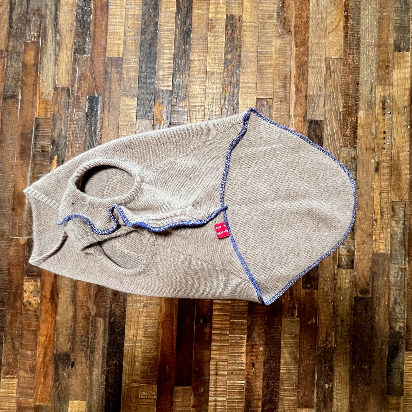 FITS 15-25 Pound LONG Dog, Cashmere Dog Sweater, Skull Day of the Dead,  Upcycled Dog Clothes, Canine Cardigans