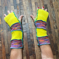 Punk Arm Warmers - Dog Walker Mittens - Writing Gloves - Peasant Gloves