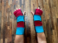 Hand Made Arm Warmers - Writing Gloves - Peasant Mittens - Boho Gloves