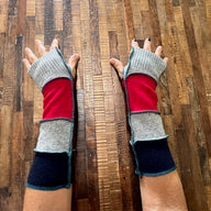 Handmade Arm Warmers - Writing Gloves - Peasant Mittens - Boho Gloves