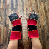 Punk Arm Warmers - Dog Walker Mittens - Writing Gloves - Peasant Gloves