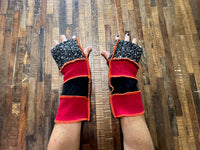 Punk Arm Warmers - Dog Walker Mittens - Writing Gloves - Peasant Gloves