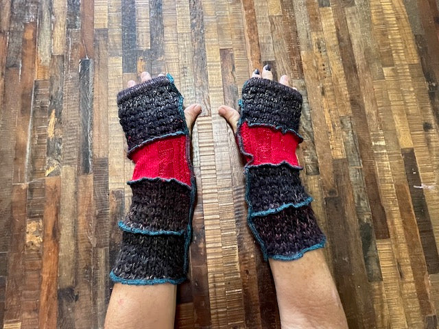 Fairy Gloves - Boho Arm Warmers - Writing Gloves - Pet Owner Gift - Dog Walker Mittens