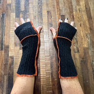 Hand Made Arm Warmers - Writing Gloves - Peasant Mittens - Boho Gloves