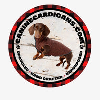 Big Dog Sweater, Fancy Wool Dog Shirt, Canine Cardigans, FITS 15 -25 Pounds, Repurposed Dog Clothes